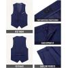 WULFUL Boys’ Formal Suit Set,Slim Fit Tuxedo Wedding Suit 6-16 Years with Adjustable Waist(Navy)