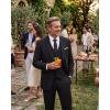 WULFUL Men’s 3 Piece Slim Fit Suit Set Stretch One Button Blazer Jacket Vest & Pants Tuxedo for Party Wedding Business(Black)