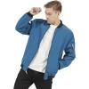 WULFUL Mens Casual Lightweight Jacket Softshell Flight Bomber Jacket Varsity Windbreaker