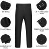 WULFUL Men’s 2 Piece Slim Fit Suit Set One Button Casual Blazer Jacket Pants Set,Classic Fit Suits for Men Wedding Business(Black)