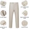 WULFUL Men’s 2 Piece Slim Fit Suit Set One Button Casual Blazer Jacket Pants Set,Classic Fit Suits for Men Wedding Business(Champagne)