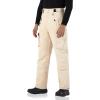 WULFUL Men’s Waterproof Insulated Ski Snow Pants Winter Snowboarding Cargo Pants with Multi-Pockets(Light Khaki)