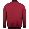 WULFUL Mens Casual Lightweight Jacket Softshell Flight Bomber Jacket Varsity Windbreaker(Dark Red(thick))