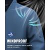 WULFUL Men’s Lightweight Bomber Jacket Casual Windbreaker Zip Up Coat Spring Fall Streetwear with Pockets for Travel Work(Blue)