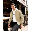 WULFUL Men’s Lightweight Bomber Jacket Casual Windbreaker Zip Up Coat Spring Fall Streetwear with Pockets for Travel Work(Khaki)