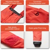 WULFUL Kids Waterproof Ski Bib Boys Girls Winter Snow Pants(Red)