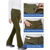 WULFUL Women’s Snow Ski Pants Waterproof Insulated Fleece Lined Winter Softshell Hiking Pants(Army Green)