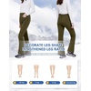 WULFUL Women’s Snow Ski Pants Waterproof Insulated Fleece Lined Winter Softshell Hiking Pants(Army Green)