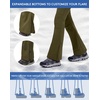 WULFUL Women’s Snow Ski Pants Waterproof Insulated Fleece Lined Winter Softshell Hiking Pants(Army Green)