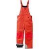 WULFUL Kids Waterproof Ski Bib Boys Girls Winter Snow Pants(Red)