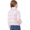 WULFUL Girl’s Winter Puffer Jacket Lightwight Warm Coat Short(Gradient Pink)