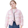 WULFUL Girl’s Winter Puffer Jacket Lightwight Warm Coat Short(Gradient Pink)