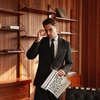 WULFUL Men’s Sport Coats Blazers Linen Cotton Blazer Regular Fit One Button Suit Jacket(Black)