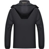 WULFUL Men’s Winter Coats Waterproof Ski Jacket Warm Windproof Winter Windbreaker Jackets for Men with Hood(Black-0050)
