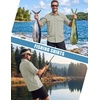 WULFUL Men’s Sun Protection Fishing Shirts UPF 50+ Lightweight Quick Dry Cooling Long Sleeve Shirts for Work Hiking Safari(Light Green)