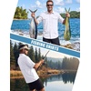 WULFUL Men’s Sun Protection Fishing Shirts UPF 50+ Lightweight Quick Dry Cooling Long Sleeve Shirts for Work Hiking Safari(Solid White)
