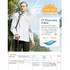 WULFUL Men’s Sun Protection Fishing Shirts UPF 50+ Lightweight Quick Dry Cooling Long Sleeve Shirts for Work Hiking Safari(White)