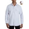 WULFUL Men’s Sun Protection Fishing Shirts UPF 50+ Lightweight Quick Dry Cooling Long Sleeve Shirts for Work Hiking Safari(White)