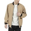 WULFUL Men’s Lightweight Jackets Casual Windbreaker Stylish Light Golf Work Dress Business(Dark Khaki)