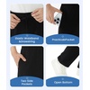 WULFUL 3 Pack Boys Sweatpants Fleece Athletic Workout Pants Boys Joggers with Zipper Pockets Size 4-20(Black/Light Grey/Blue)