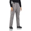 WULFUL Men’s Waterproof Insulated Ski Snow Pants Winter Snowboarding Cargo Pants with Multi-Pockets(Dark Grey)