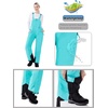 WULFUL Womens Insulated Snow Bibs Waterproof Winter Ski Pants Snowboarding Overalls Aqua