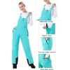 WULFUL Womens Insulated Snow Bibs Waterproof Winter Ski Pants Snowboarding Overalls Aqua