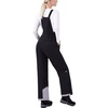 WULFUL Womens Insulated Snow Bibs Waterproof Winter Ski Pants Snowboarding Overalls Black