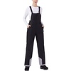 WULFUL Womens Insulated Snow Bibs Waterproof Winter Ski Pants Snowboarding Overalls Black