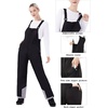 WULFUL Womens Insulated Snow Bibs Waterproof Winter Ski Pants Snowboarding Overalls Black