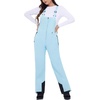 WULFUL Womens Insulated Snow Bibs Waterproof Winter Ski Pants Snowboarding Overalls Sky Blue