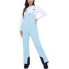 WULFUL Womens Insulated Snow Bibs Waterproof Winter Ski Pants Snowboarding Overalls Sky Blue