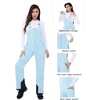 WULFUL Womens Insulated Snow Bibs Waterproof Winter Ski Pants Snowboarding Overalls Sky Blue
