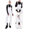 WULFUL Womens Insulated Snow Bibs Waterproof Winter Ski Pants Snowboarding Overalls White