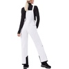 WULFUL Womens Insulated Snow Bibs Waterproof Winter Ski Pants Snowboarding Overalls White