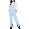 WULFUL Womens Insulated Snow Bibs Waterproof Winter Ski Pants Snowboarding Overalls Sky Blue