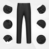 Men’s 2 Piece Slim Fit Suit Set One Button Blazer Solid Jacket Pants Tuxedo Set, Suits for Prom Party Wedding & Business(Black)