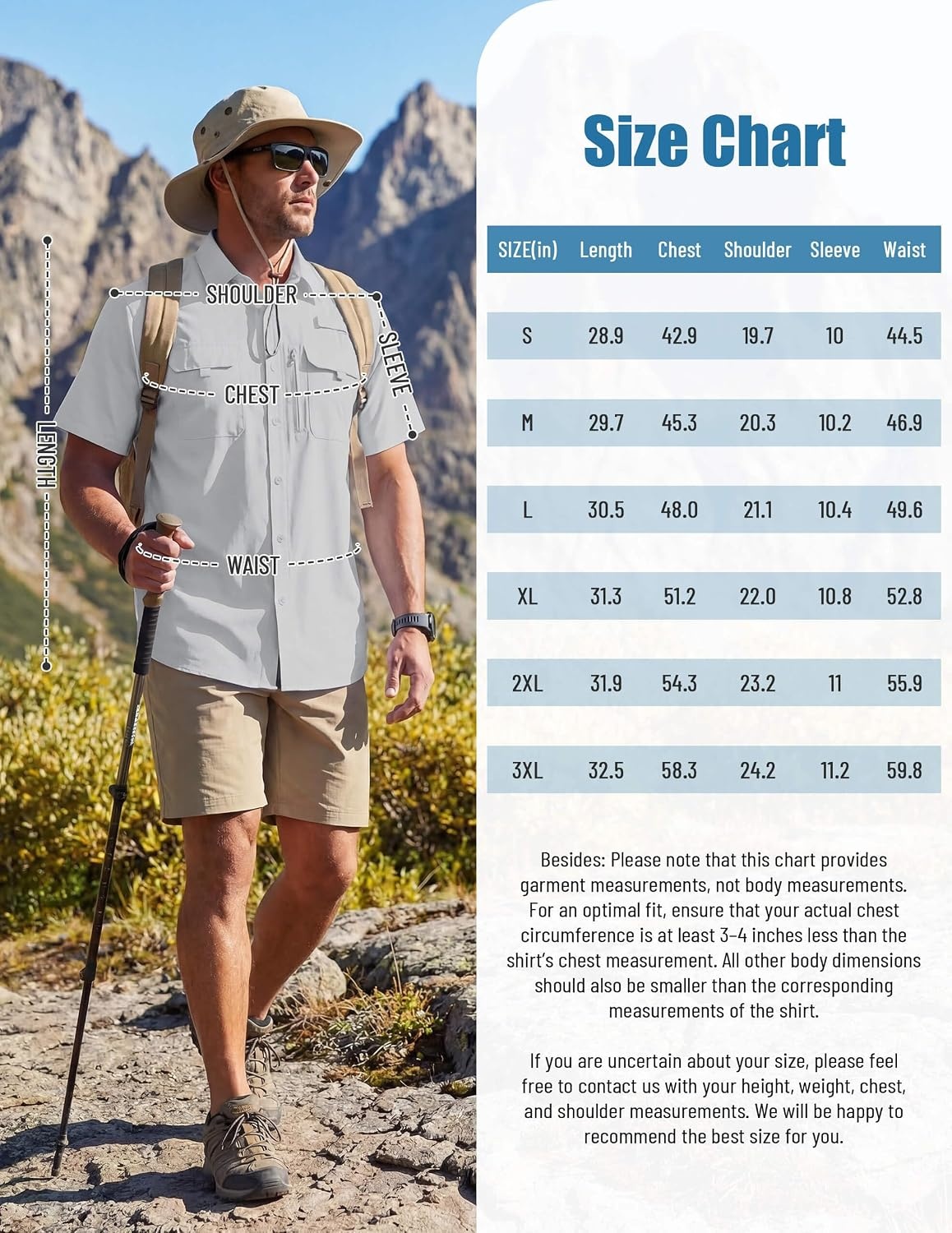 image:imageWULFUL Mens Sun Protection Fishing Shirts UPF 50 Lightweight Quick Dry Cooling Short Sleeve Shirts for Work Hiking SafariSilver Gray