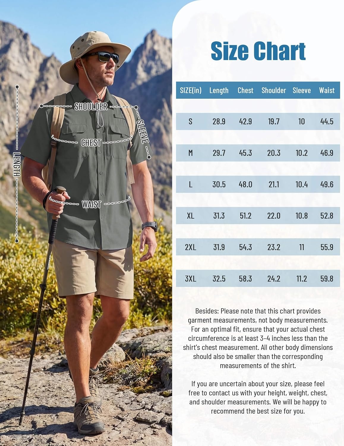 image:imageWULFUL Mens Sun Protection Fishing Shirts UPF 50 Lightweight Quick Dry Cooling Short Sleeve Shirts for Work Hiking SafariSolid Shadow Grey