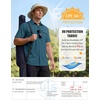 WULFUL Men’s Sun Protection Fishing Shirts UPF 50+ Lightweight Quick Dry Cooling Short Sleeve Shirts for Work Hiking Safari(Dark Teal)