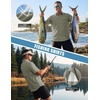 WULFUL Men’s Sun Protection Fishing Shirts UPF 50+ Lightweight Quick Dry Cooling Short Sleeve Shirts for Work Hiking Safari(Gray Green)
