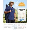 WULFUL Men’s Sun Protection Fishing Shirts UPF 50+ Lightweight Quick Dry Cooling Short Sleeve Shirts for Work Hiking Safari(Navy)