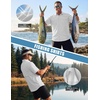 WULFUL Men’s Sun Protection Fishing Shirts UPF 50+ Lightweight Quick Dry Cooling Short Sleeve Shirts for Work Hiking Safari(Silver Gray)