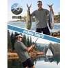 WULFUL Men’s Sun Protection Fishing Shirts UPF 50+ Lightweight Quick Dry Cooling Short Sleeve Shirts for Work Hiking Safari(Solid Shadow Grey)