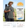 WULFUL Men’s Sun Protection Fishing Shirts UPF 50+ Lightweight Quick Dry Cooling Short Sleeve Shirts for Work Hiking Safari(Solid Shadow Grey)