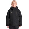 WULFUL Girl’s Waterproof Ski Jacket Winter Warm Fleece Lined Snow Coat with Removable Hood for Kids Skiing Snowboarding(Black)
