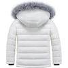 WULFUL Girls Winter Coats Fleece lined Puffer Jackets Kids Warm Outerwear With Detachable Hood(Beige)