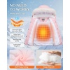 WULFUL Girls Winter Coats Fleece lined Puffer Jackets Kids Warm Outerwear With Detachable Hood(Light Pink)
