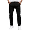 WULFUL Mens Slim Fit Skinny Stretch Dress Pants Formal Casual Golf Work Slacks Trousers(Black)