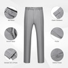 WULFUL Men’s 2 Piece Suit, One Button Slim Fit Solid Jacket and Pants Set, Suits for Men Prom Party Wedding & Business(Light Gray)